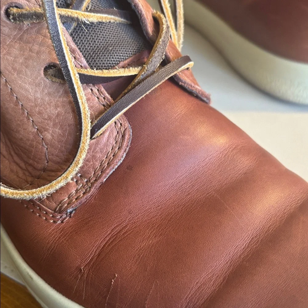 ECCO Men's Tan/Brown Leather Chukka Boots